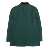 JENNIFER MOORE Womens Green Wool Classic Jacket UK 12 Buttoned Plain Stylish