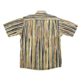 CASA MODA SPORTS Mens Beige & Black Patterned Cotton Shirt M Casual Summer Style