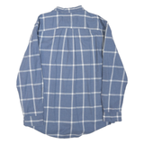 TOMMY HILFIGER Mens Blue & White Check Shirt XL Classic Cotton Blend Long Sleeve