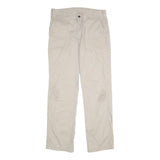 CARHARTT Mens Cotton Beige Relaxed Straight Trousers W34 L32 Workwear Durable