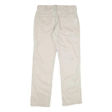 CARHARTT Mens Cotton Beige Relaxed Straight Trousers W34 L32 Workwear Durable