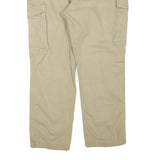 CARHARTT Mens Relaxed Fit Beige Cargo Trousers W40 L30 Cotton Blend Zip