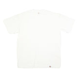 DICKIES Mens White Pocket T-Shirt XL Short Sleeve Crew Neck Cotton Blend Plain