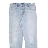 CARHARTT Mens Relaxed Light Blue Denim Jeans W36 L32 Zip Cotton Blend Casual