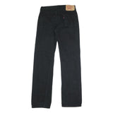 LEVI'S 501 Mens Jeans Black Regular Straight Denim Medium W30 L33