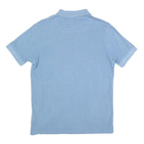 REPLAY Mens Blue Short Sleeve Polo Shirt M Cotton Blend Casual Summer