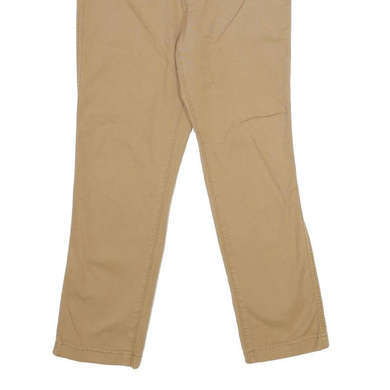 LEVI'S Womens Cotton Blend Beige Regular Fit Straight Trousers W30 L27 Stylish
