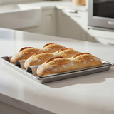 ANYGLEAM Baking Tray 3 Loaf Non Stick Perforated Oven Pastry Pan Molder With Hole
