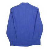 SUMMIT SPORTSWEAR Womens Blue Wool Blend Jacket UK 14 Button Plain Classic