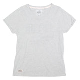 DIESEL Womens Grey XL Casual T-Shirt Short Sleeve Crew Neck Cotton Blend