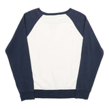 CHAMPION Womens Navy & White Nevada 1874 Wolf Pack Crew Neck M Sweatshirt