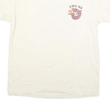 HANES Mens Cream Graphic T-Shirt L Short Sleeve Crew Neck Valencia's Vanishing