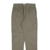 TALLY WEIJL Womens Regular Green Cotton Blend Cargo Trousers W26 L28