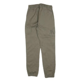 TALLY WEIJL Womens Regular Green Cotton Blend Cargo Trousers W26 L28