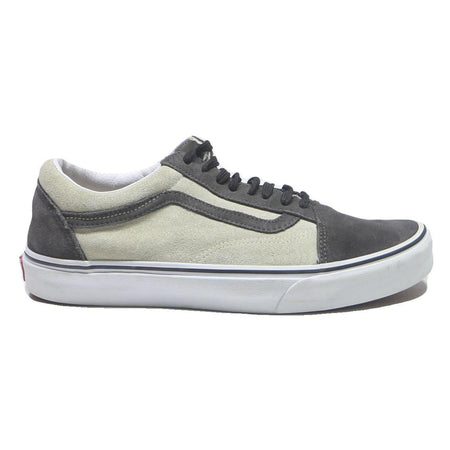 VANS Old Skool Mens Lace-Up Trainers Suede Black & Cream UK 9 Casual Skate