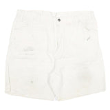 DICKIES Mens White Casual Cotton Blend Shorts 2XL W35 Workwear Utility