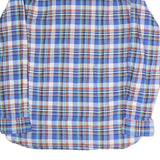 TOMMY HILFIGER Mens Blue Check Shirt M Classic Fit Cotton Button Collar