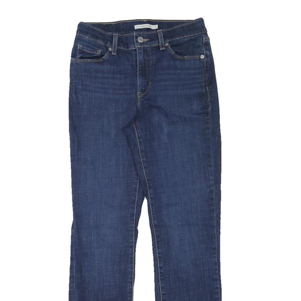 LEVI'S Womens Regular Blue Denim Classic Fit Zip Jeans W26 L28 Stylish Comfort