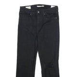 LEVI'S 724 High Rise Straight Womens Black Regular Denim Rinse W28 L26