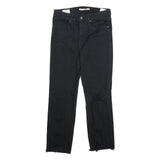 LEVI'S 724 High Rise Straight Womens Black Regular Denim Rinse W28 L26