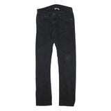 LEVI'S 511 Mens Slim Black Denim Jeans Cotton Blend W30 L32 Stylish Zip Fly