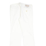 GUESS Womens Slim White Denim Jeans Cotton Blend Zip W27 L27 Stylish Fit