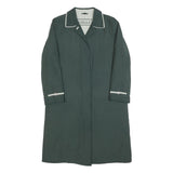 CASUALS Womens Green Button Jacket UK 10 Polyester Blend Classic Collar