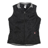 THE NORTH FACE Womens Black Fleece Vest L Polyester Zip Outdoor Casual
