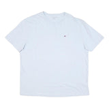 TOMMY HILFIGER Mens White Plain Pocket T-Shirt XL Short Sleeve Crew Neck Classic