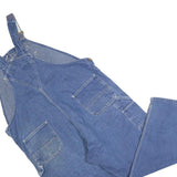 CARHARTT Mens Blue Denim Dungarees Regular Fit Cotton Blend XL W43 L30 Workwear