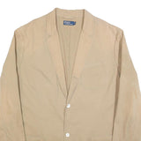 POLO RALPH LAUREN Mens Beige Cotton Classic Jacket 3XL Button Closure Casual