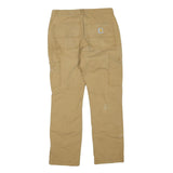 CARHARTT Mens Jeans Beige Regular Straight Denim Raw Cotton Blend W30 L29