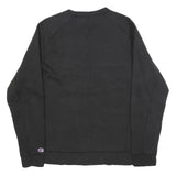 CHAMPION Mens Black Cotton Blend Crew Neck M Sweatshirt Pullover Logo