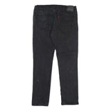 LEVI'S 511 Slim Mens Jeans Black Regular Cotton Blend Button W38 L31