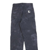 CARHARTT Womens Regular Fit Straight Leg Denim Rinse W24 L28 Cotton Blend Zip