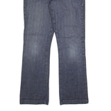 GUESS Womens Blue Regular Straight Denim W30 L30 Cotton Blend Zip Comfortable