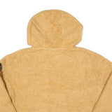 CALVIN KLEIN Womens Beige 1/4 Zip Hoodie M Soft Fleece Pullover Casual