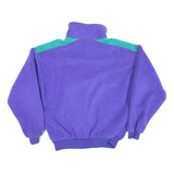 COLUMBIA Mens Purple & Teal Fleece Zip Jacket L Polyester Blend Outdoor Active