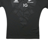 ADIDAS Womens Black & White All Blacks Graphic T-Shirt L Short Sleeve Crew Neck