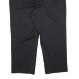 DICKIES Mens Cotton Blend Black Relaxed Straight Trousers W40 L26 Workwear Zip
