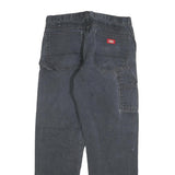 DICKIES Mens Jeans Black Regular Straight Denim Medium W32 L32 Workwear Utility