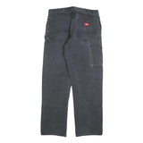 DICKIES Mens Jeans Black Regular Straight Denim Medium W32 L32 Workwear Utility