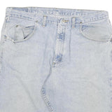 WRANGLER Mens Shorts Blue Denim 2XL W36 Classic Cotton Blend Comfort