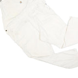 CARHARTT Womens White Cotton Blend Dungarees Loose Fit 2XL W48 L30 Workwear