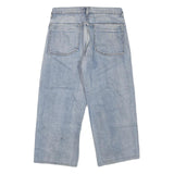 C JEANS Mens Light Blue Regular Fit Straight Cotton Blend Denim Jeans W34 L25