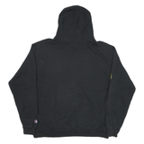 CHAMPION Mens Black Coast Cuts Barbershop Pullover Hoodie XL Printed Sleeve