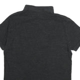 POLO RALPH LAUREN Mens Black Short Sleeve Plain M Polo Shirt Cotton Blend