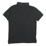 POLO RALPH LAUREN Mens Black Short Sleeve Plain M Polo Shirt Cotton Blend