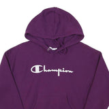 CHAMPION Mens Purple Pullover Hoodie S Cotton Blend  Hoodie Sweatshirt