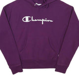 CHAMPION Mens Purple Pullover Hoodie S Cotton Blend  Hoodie Sweatshirt